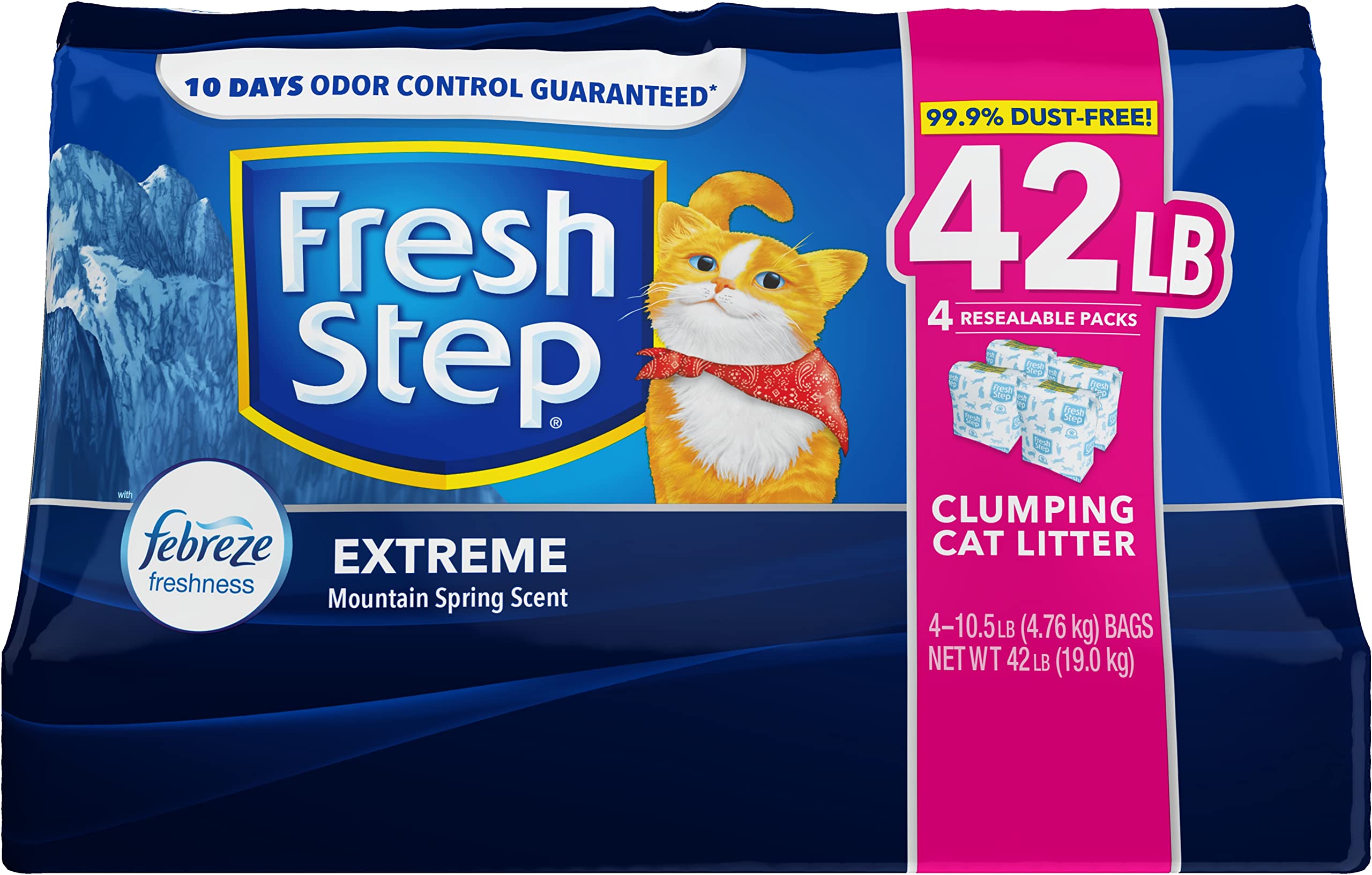Fresh Step Extreme Scented Litter on el Poder de Febreze