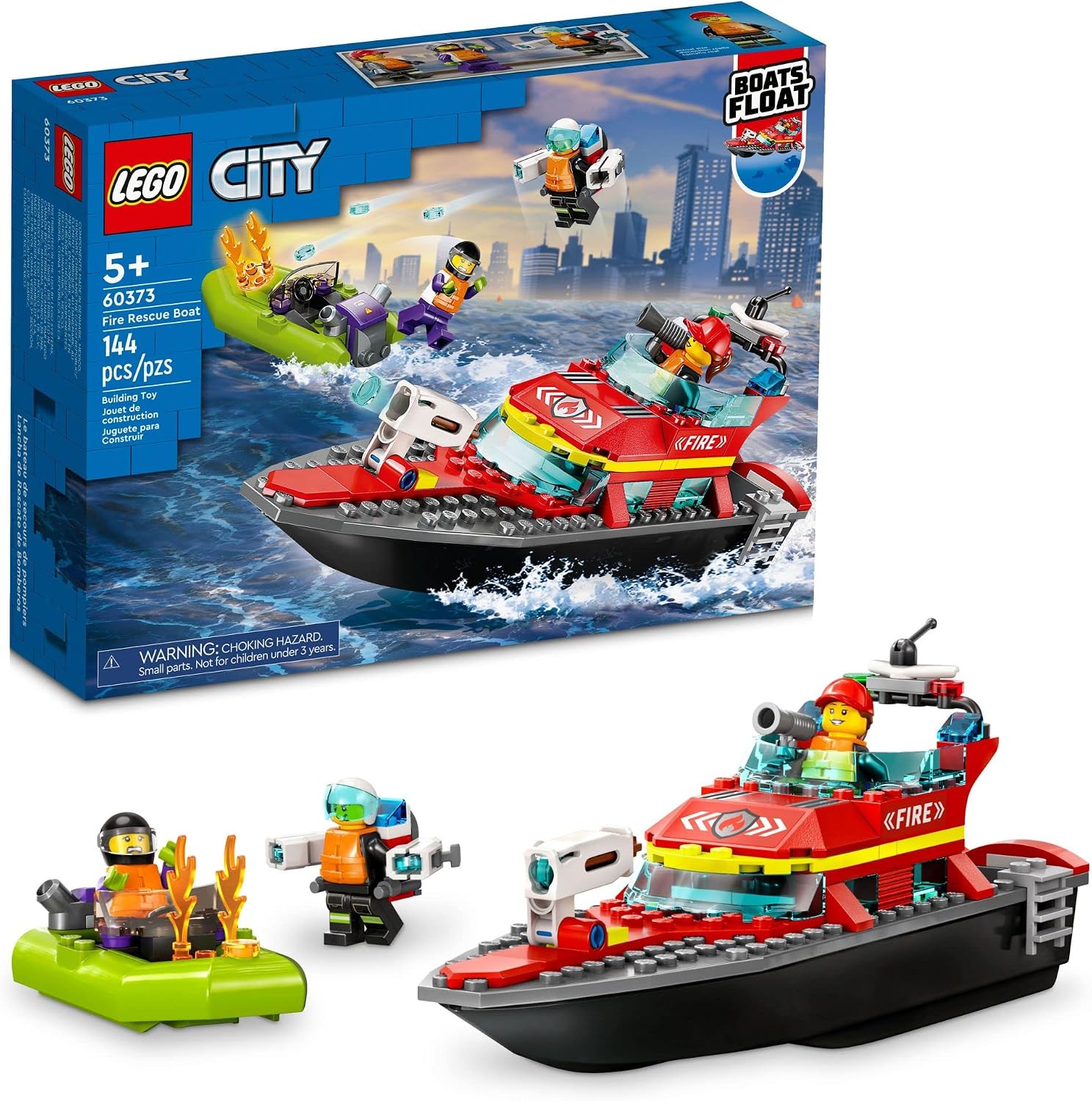 Lego 60373 City Bote de Bomberos